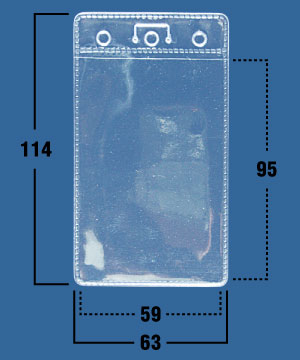 Карман вертикальный упак. 100 шт. (IDT06)