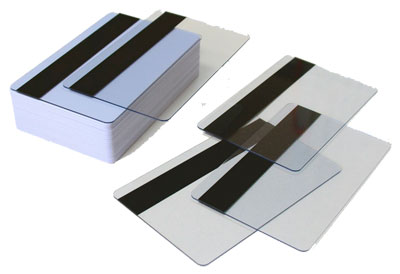 Пластиковые карты прозрачные с магнитной полосой LowCo
