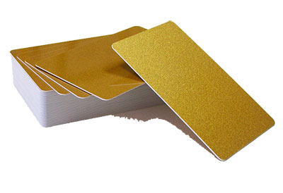 Пластиковые карты золотые S3943