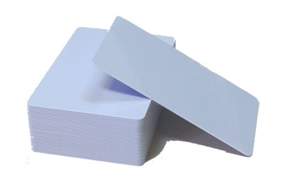 Пластиковые карты белые глянцевые с двух сторон