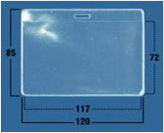 Карман горизонтальный прозрачный, 120х85 (IDR03)