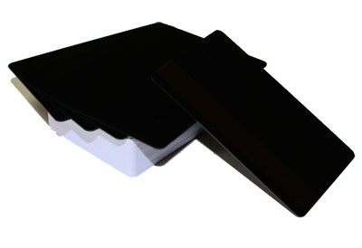 Пластиковые карты черные с магнитной полосой HiCo